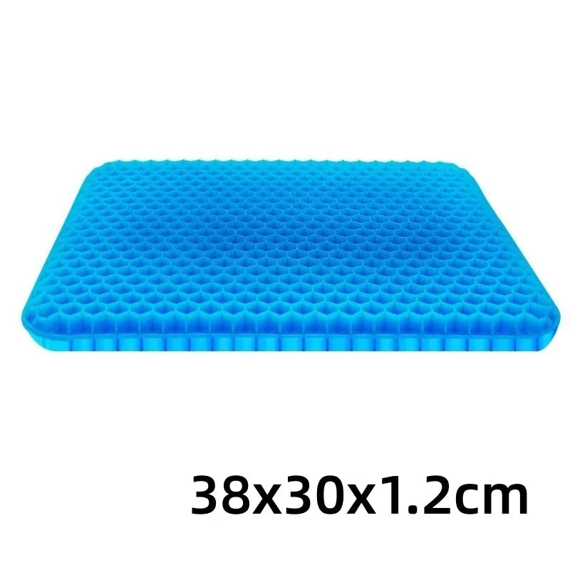 coussin siège silicone bleu motif hexagonal moderne respirant protection lombaire soulagement pression
