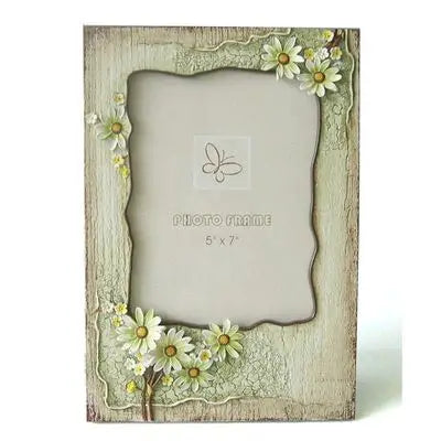 cadre photo vintage floral beige clair fleurs jaunes romantique differentes tailles adhésif