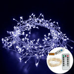 guirlande lumineuse led blanc chaud filament branché moderne décoration noël 3m 6m 100 leds