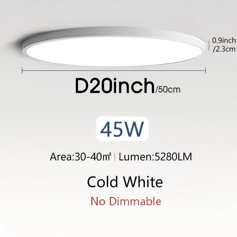lampe led moderne blanc télécommande application 50cm diamètre 2000 82000lm