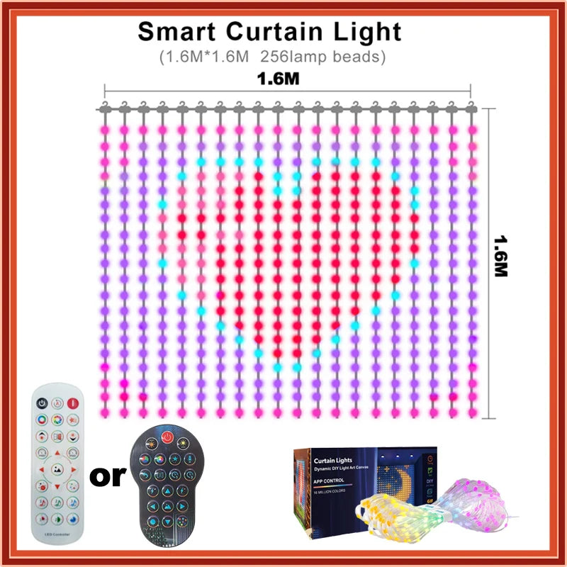 guirlandes led modulables multicolores pixel art motifs variés app contrôlables waterproof ip65