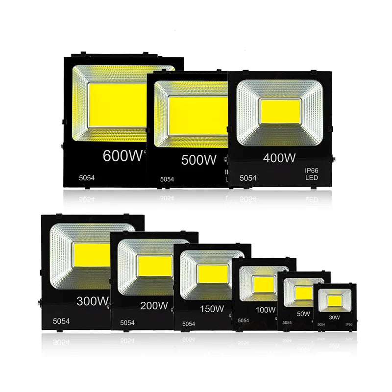 projecteur led extérieur 10w 20w 30w 50w 100w 200w ip66 moderne noir aluminium