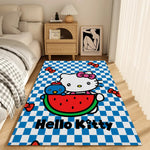 tapis sol chambre enfant motif hello kitty carreaux moderne doux anti dérapant décoratif