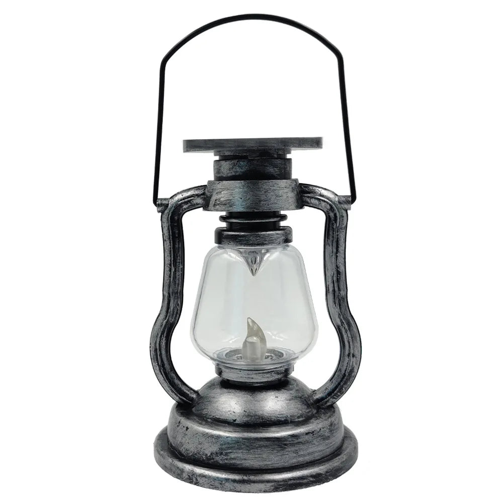 lanterne vintage bronze rétro verre transparent métal opaques anneaux suspensionextérieur camping