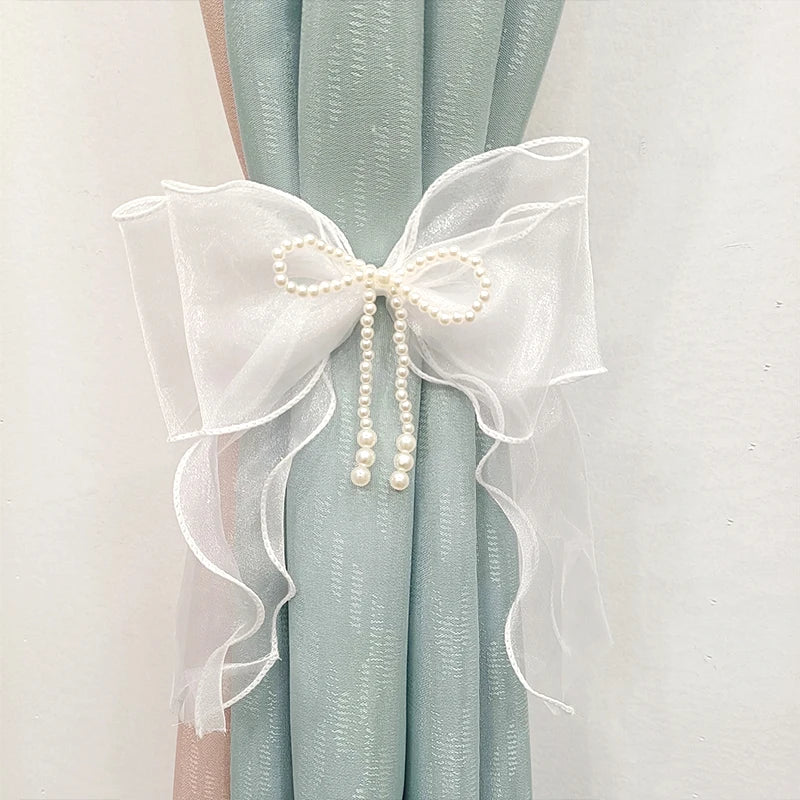 ruban fenêtre blanc organza décoratif adhésif translucide rideau maison salon moderne