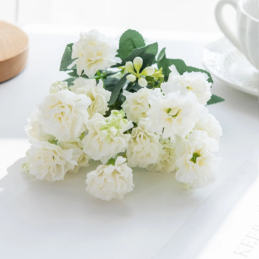 bouquet fleurs artificielles mariage blanc rose violet anniversaire intérieur modernes