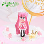 figurines anime personnages détaillées robes coiffures stylisées couleurs vives opaques mignonnes