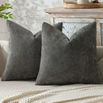 housses coussin décoratives polyester beige gris contemporaines simples maison neutres