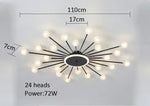 lampe suspension moderne or blanc sphères translucides scandinave structure métallique led éclairage intérieur