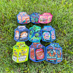 sacs rangement réutilisables multi usages graphiques personnages dessin animé pop art couleurs vives effet