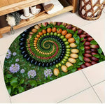 tapis moderne spirale antidérapant résistant décoloration facile nettoyage polyester extérieur salon