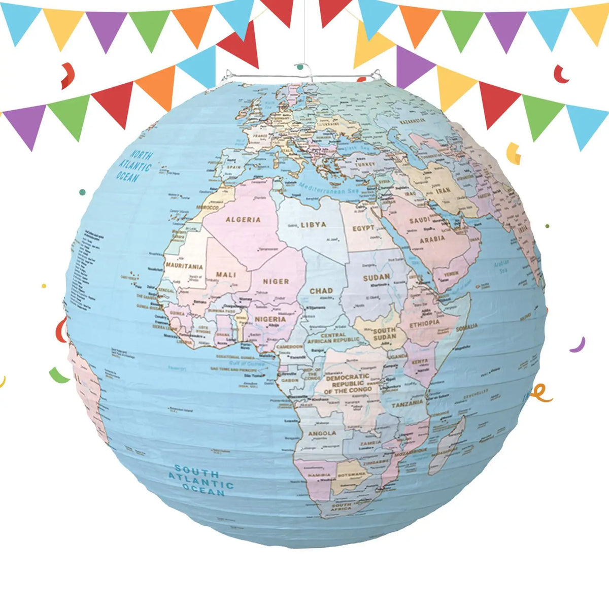 décoration intérieure globe terrestre cartographie détaillée bleu clair rose occasion révélation sexe ornement portable