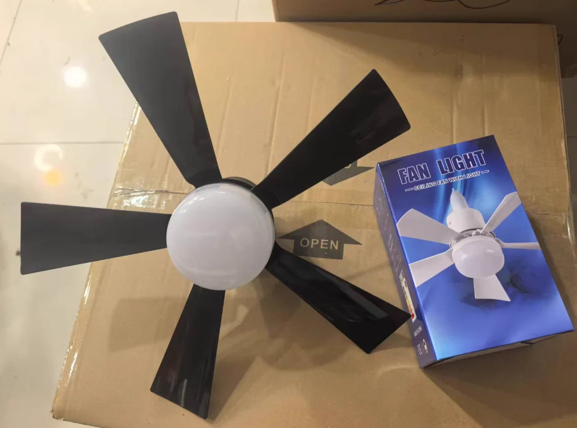 ventilateur plafonnier led noir blanc moderne télécommande gradation 30w