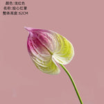 fleurs artificielles rouge rose blanc vert feuilles brillantes décoration moderne élégante intérieur maison