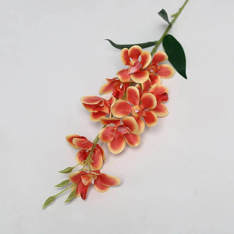 guirlande fleurs artificielles vanda soie bleu rose blanc jaune vert modernes intérieur decoration mariage