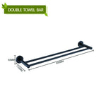 accessoires salle bain porte serviettes noir mat moderne barre serviettes porte savon hygiénique crochets