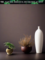 cache pot moderne rayures verticales couleur beige biodégradable pla durable écologiqueintérieur