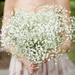 décoration intérieure bouquet artificiel blanc fleurs simples moderne 52cm transparent vase mariage anniversaire baby