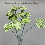 décoration intérieure moderne bouquet fleurs artificielles bleu vert blanc centre jaune occasion fête mariage