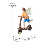 statue miniature fée skateboard ailes fleur extérieur occasion cadeau valentin mariage