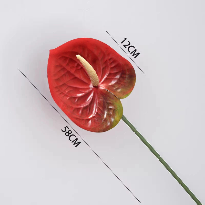 bouquet artificiel rouge rose vert blanc moderne feuilles pétales opacité extérieur mariage fête prénuptiale