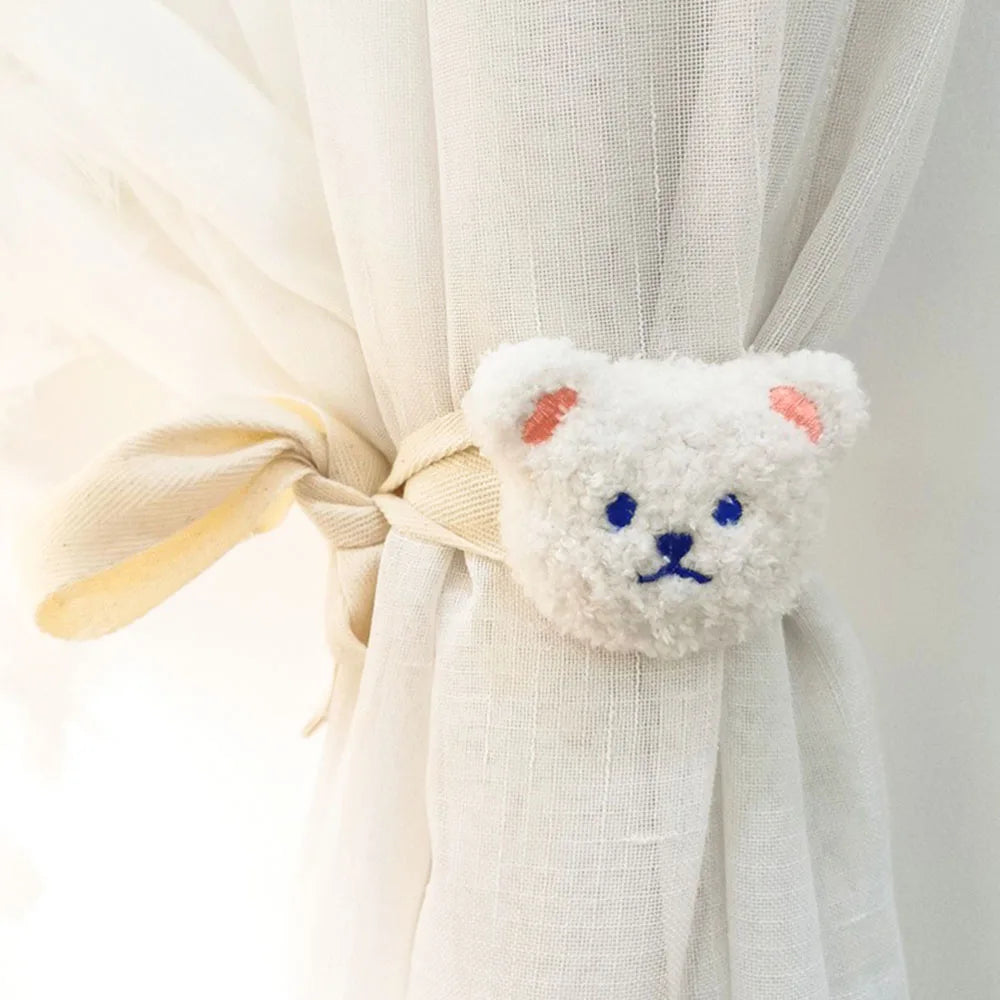 rideau polonais coton fleurs animaux adhésif décoratif moderne chambre enfants