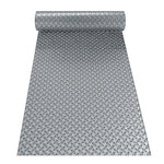 tapis sol pvc antidérapant texture diamantée gris moderne résistant corrosion salle sport parking voiture