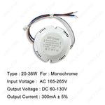 driver led blanc 280ma 20 40w rond moderne câbles certification fcc rohs