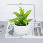 petit bonsaï artificiel plante pot blanc décoratif maison jardin fleurs roses vertes
