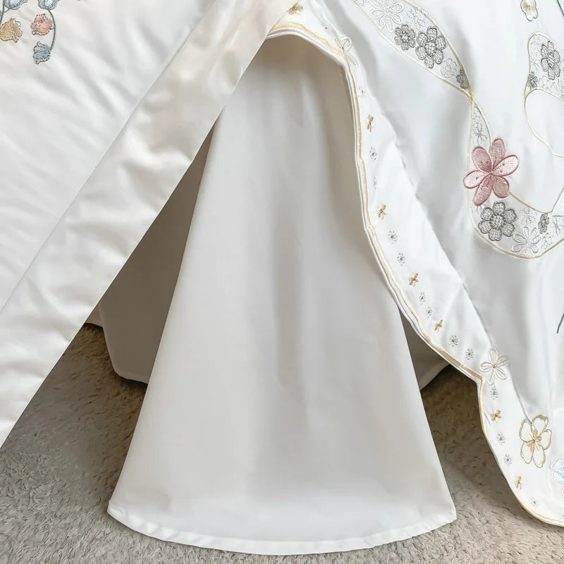 Parure de lit en couleur blanche pour un style épuré