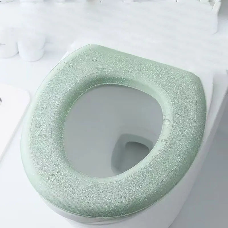 housse siège toilette imperméable lavable couleur rose bleu vert violet moelleuse confortable