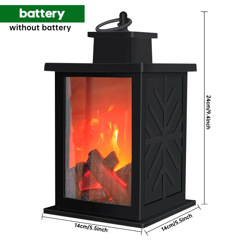 veilleuse électrique moderne effet flamme led rechargeable noir minimaliste faux foyer vacances chambre deco