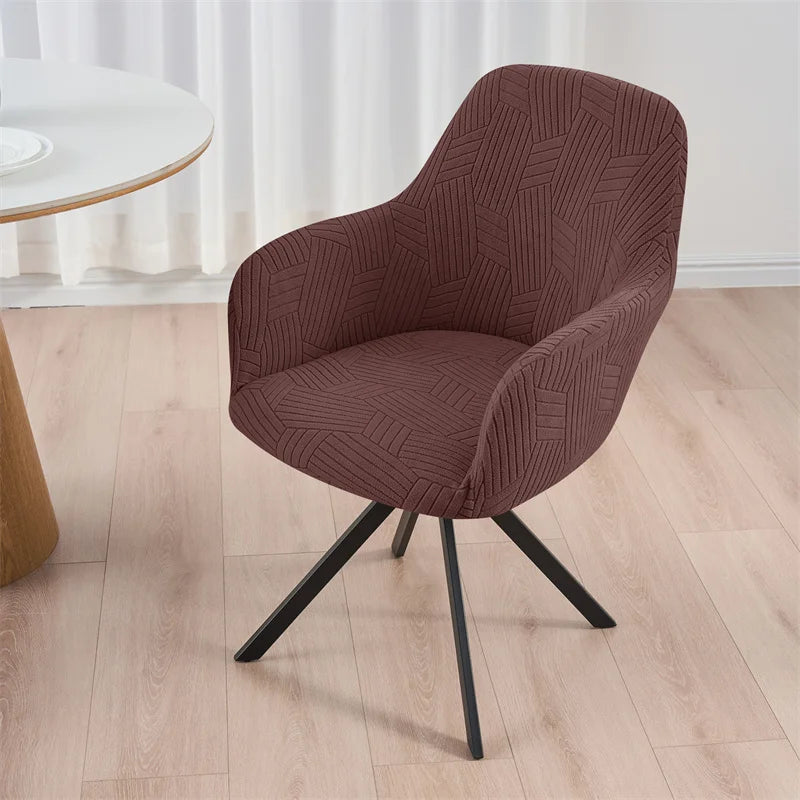 housse chaise moderne rayées gris clair élastique maison restaurantversible