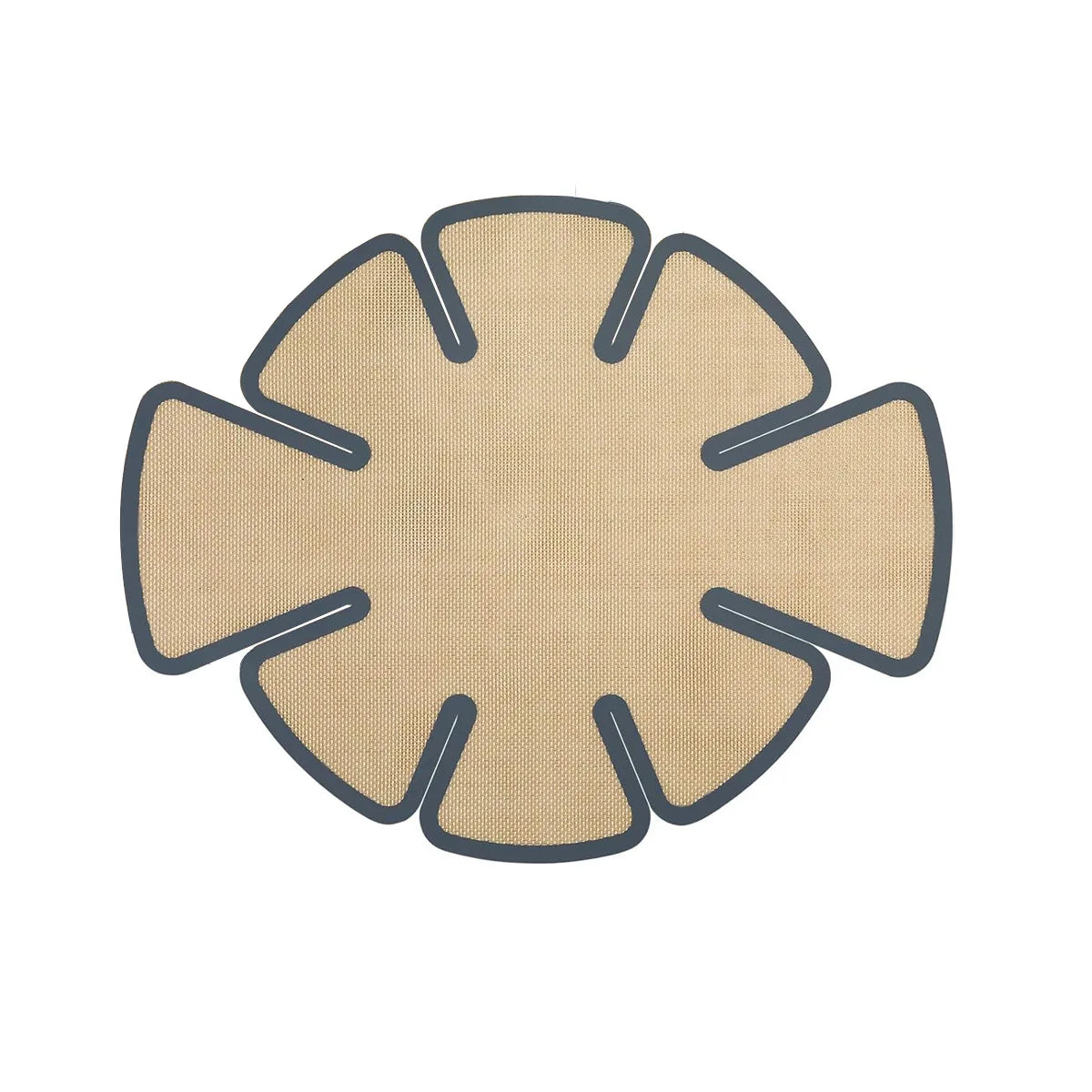tapis cuisson silicone antiadhésif gris géométrique moderne poignée amovible gâteau pizza biscuits 22cm