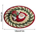 tapis rouge noël décoration père noël squelette motifs festifs maison chambre