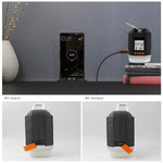 lampe camping rechargeable led 15600mAh noir blanc orange fenetre lcd