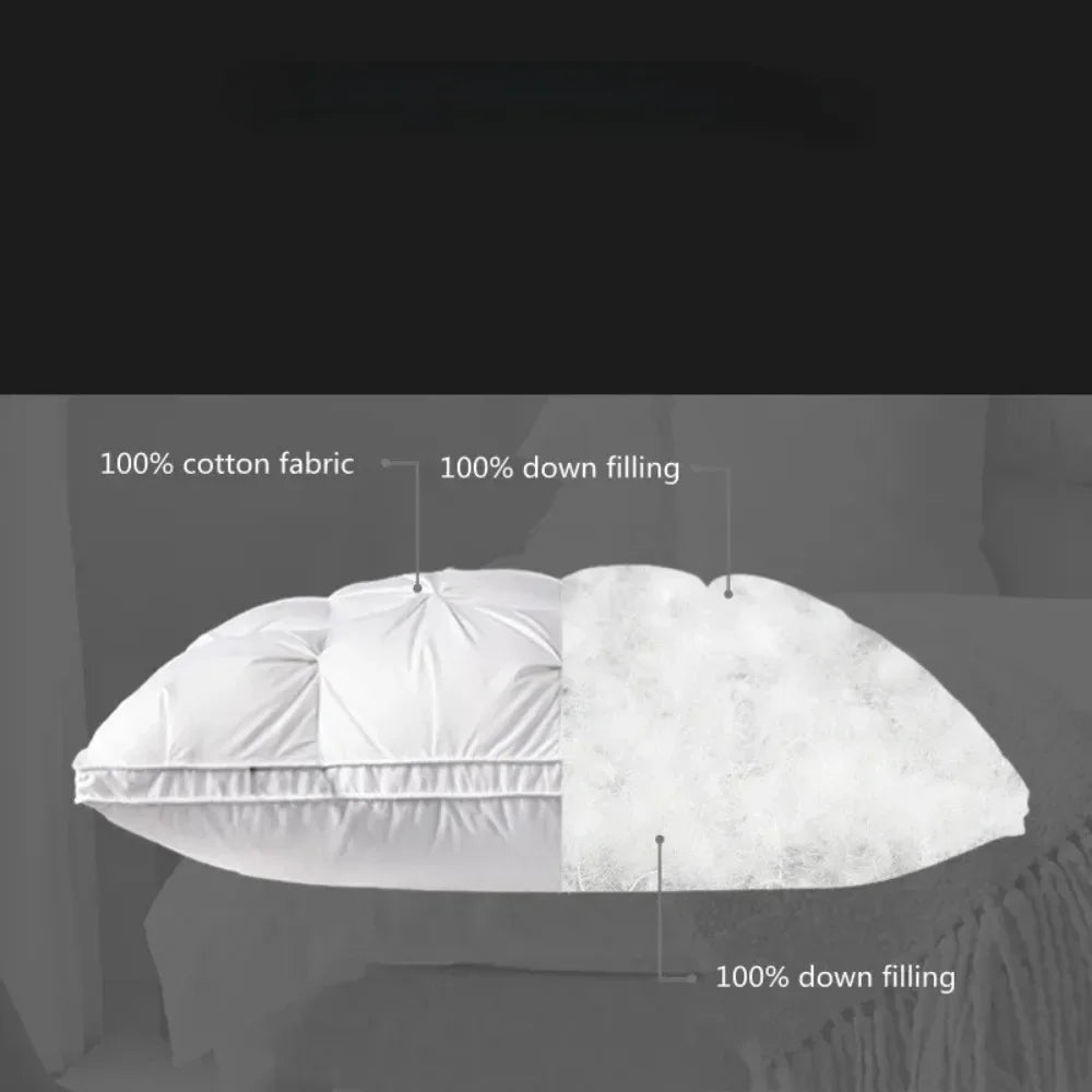 oreiller confortable blanc gris coton polyester massage corps literie moderne