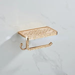 porte savon mural vintage ornements floraux porte rouleau papier toilette bronze blanc noir classic