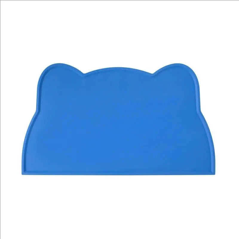 tapis alimentation animaux silicone antidérapant facile nettoyer résistant saleté protège fuite bord relevé moderne