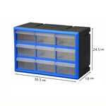 boîte rangement modulaire bleu noire transparentes pratiques moderne outils lego clous