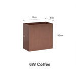 applique murale moderne 6W LED 90 260V aluminium bois naturel doré fixée mur
