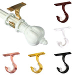 rideau support moderne élégant rose gold noir blanc doré rouge métallique brillant clips tiges