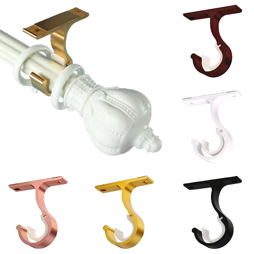 rideau support moderne élégant rose gold noir blanc doré rouge métallique brillant clips tiges