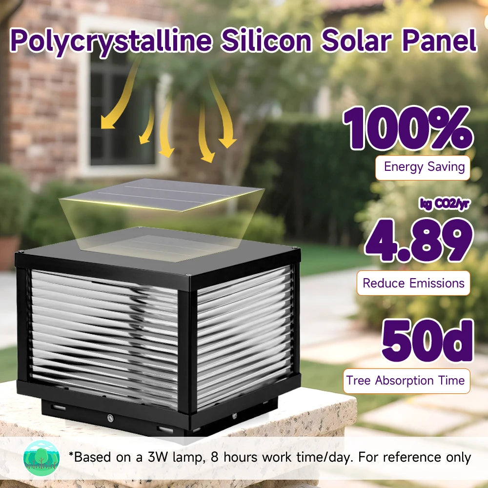 lampe solaire extérieure led moderne noire ip65 panneau solaire télécommande