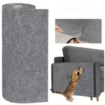 tapis gratter chat adhésif protection meuble canapé gris texture tissée moderne murale grande taille