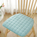 coussin siège forme amovible lavable mousse mémoire forme coton épais moderne bleu clair jaune