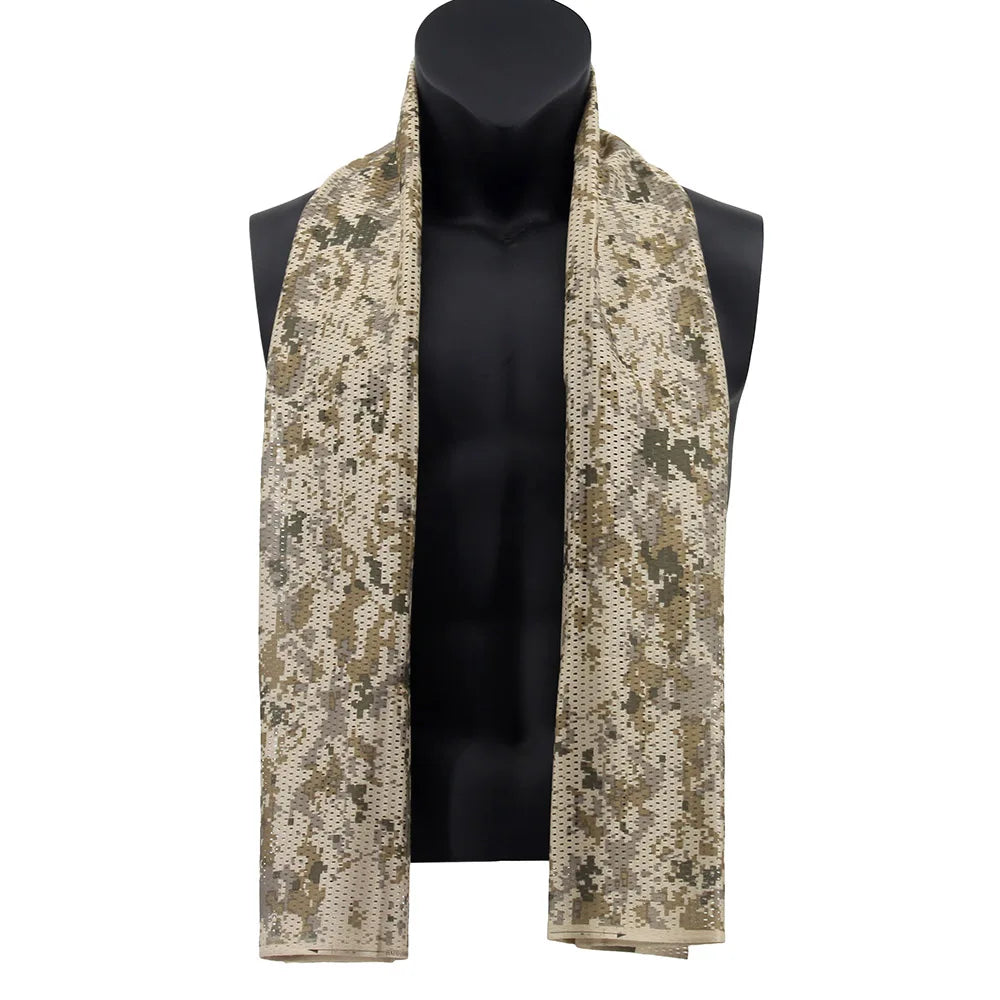 écharpe camouflage vert beige noir homme printemps été automne hiver