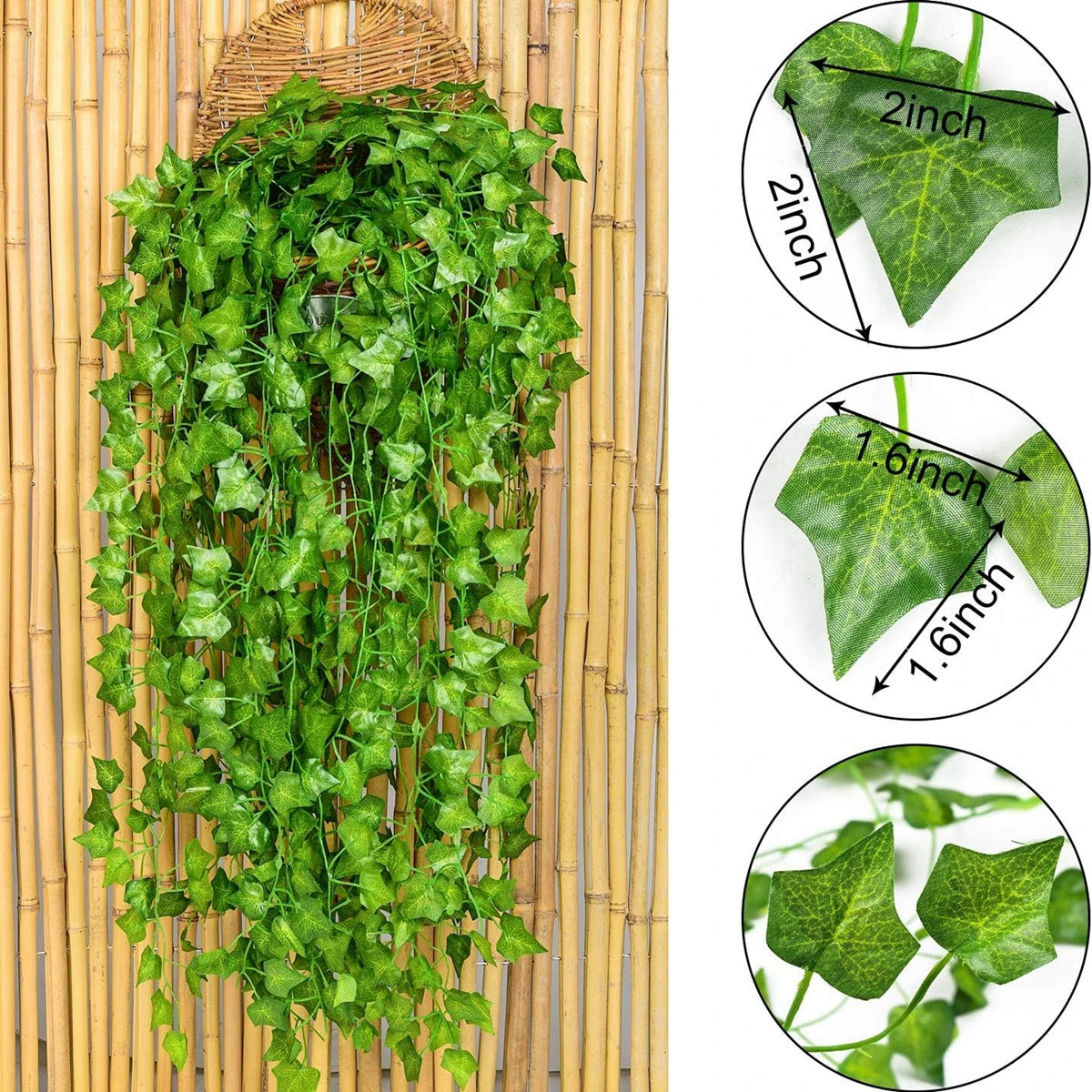 guirlande végétale artificielle feuilles vertes modernes extérieur intérieur décoration mariage fête prénuptiale accrochage simple