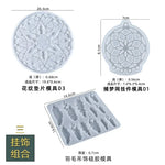 attrape rêves ethnique silicone transparent plumes floral décoration murale suspendue maison