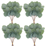 bouquet artificiel feuilles vertes roses blanches naturel romantique vase blanc lanternes